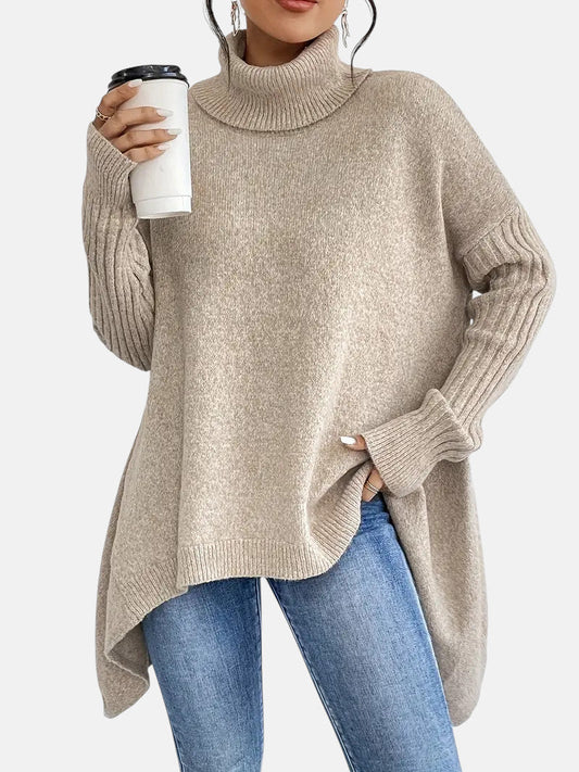 BRIGITTE – Long Turtleneck Sweater - Seldom Seen Styles