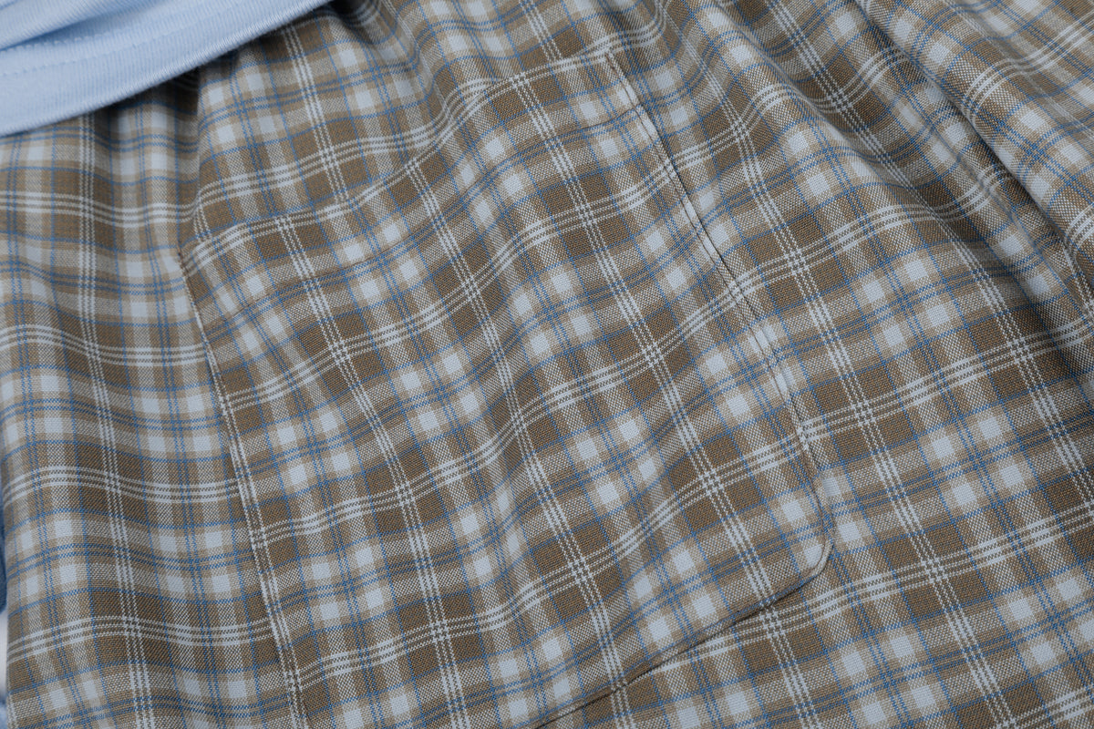 BVNTENG Gingham Star Lined Ruched Parachute Trousers - Seldom Seen Styles
