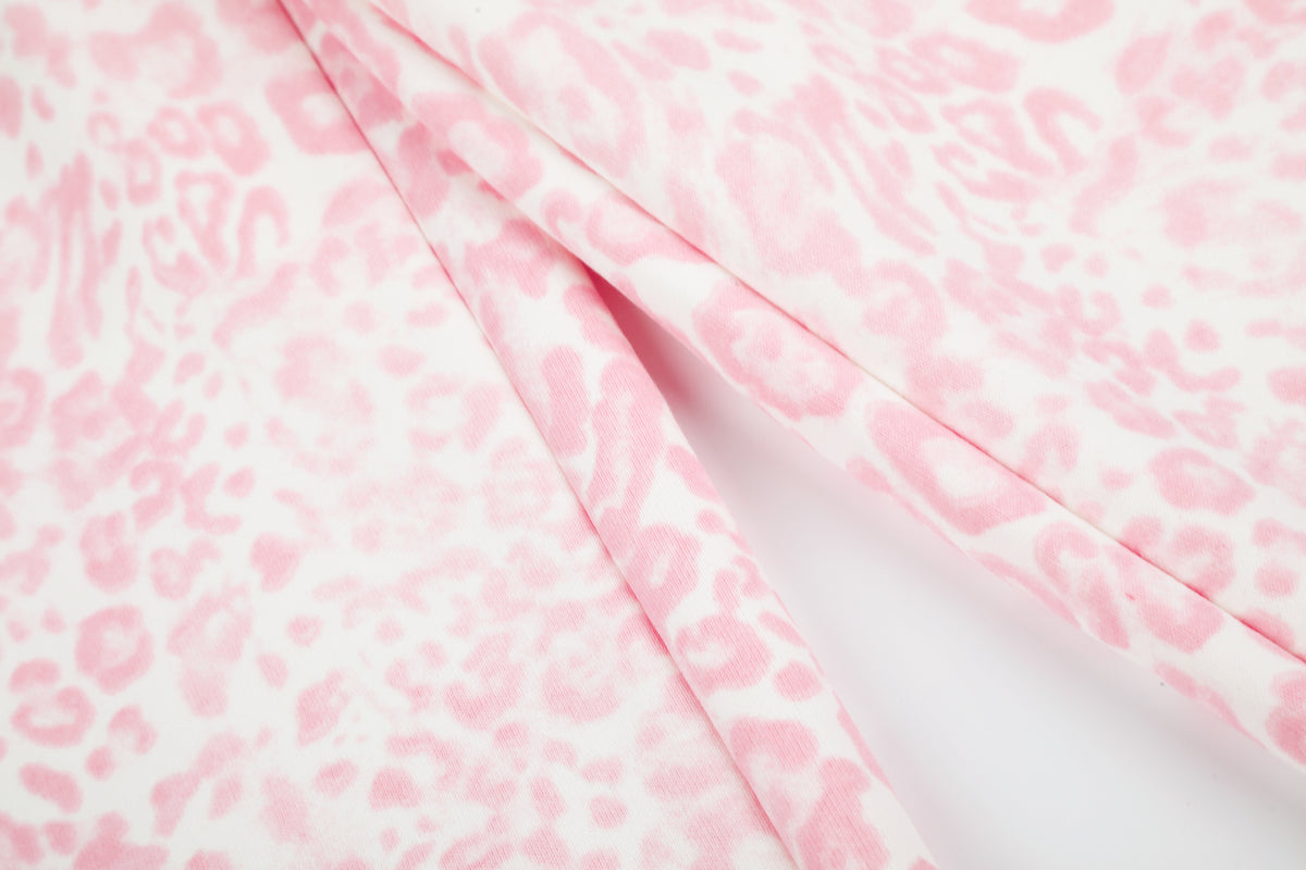 BVNTENG Pink Leopard Print Star Graphic Parachute Pants - Seldom Seen Styles