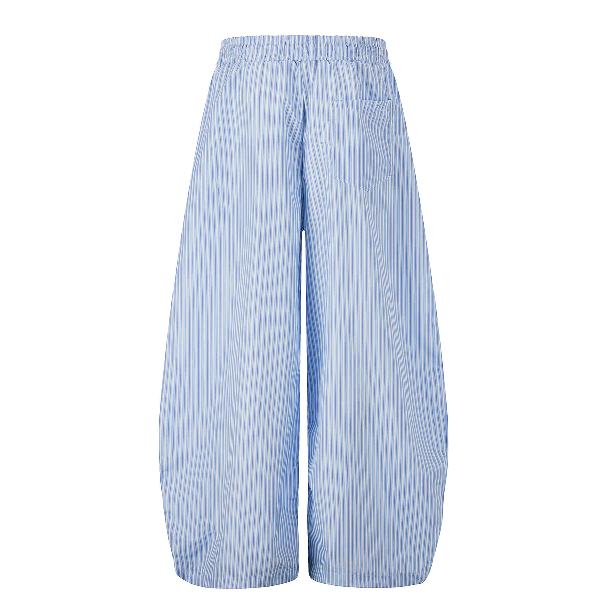 BVNTENG Pinstripe Multi-Icon Ruched Parachute Pants - Seldom Seen Styles