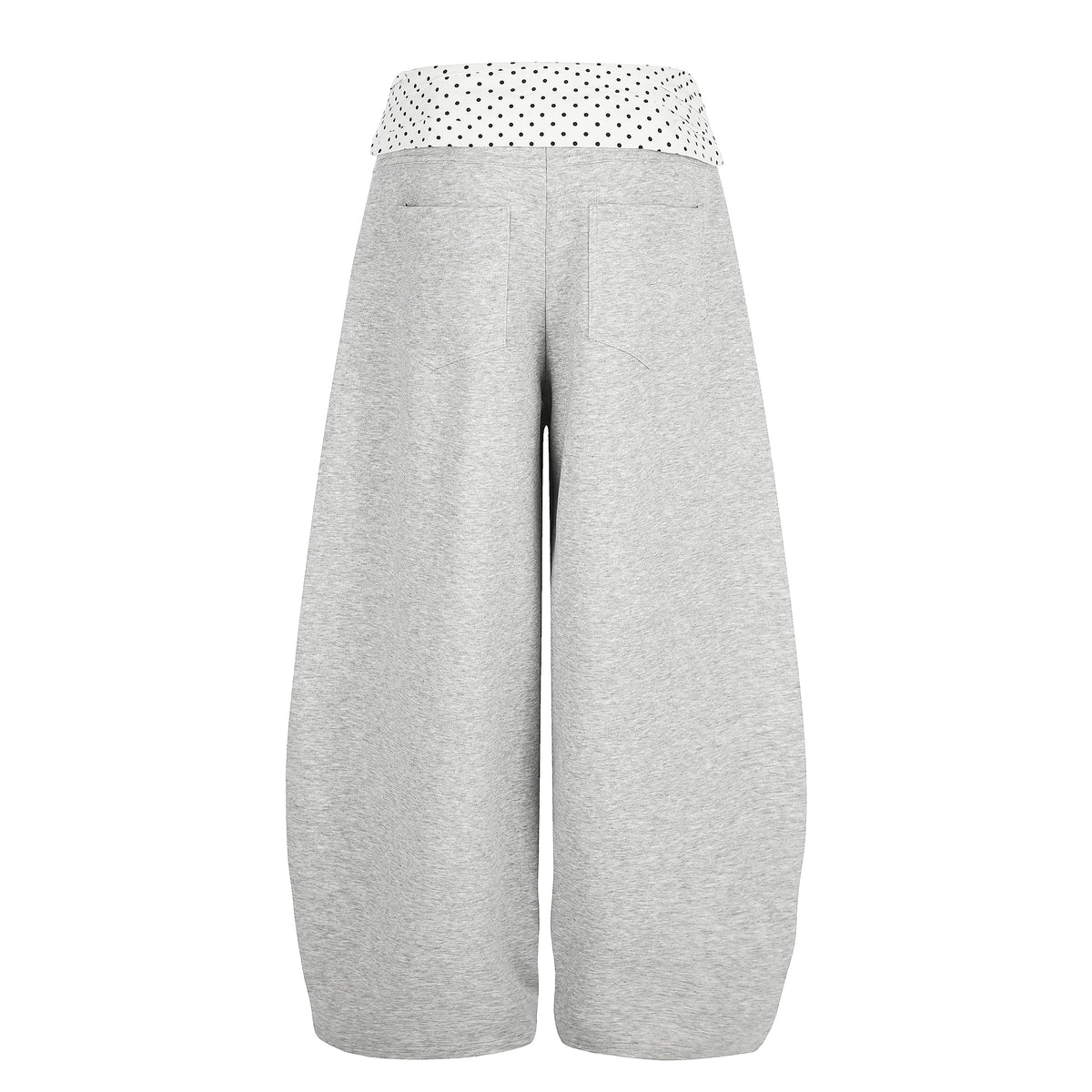 BVNTENG Polka Dot Waistband Girl Club Embroidered Baggy Sweatpants - Seldom Seen Styles