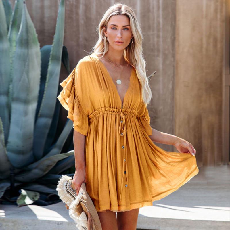 Beach Summer Mini Dress - Seldom Seen Styles