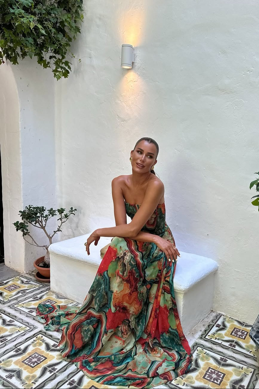 Bellamy | Women's Strapless Maxi Vacation Summer Dress - Seldom Seen Styles