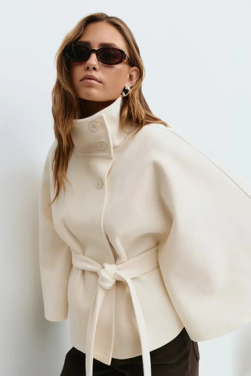 Belt Cape Jacket - Seldom Seen Styles