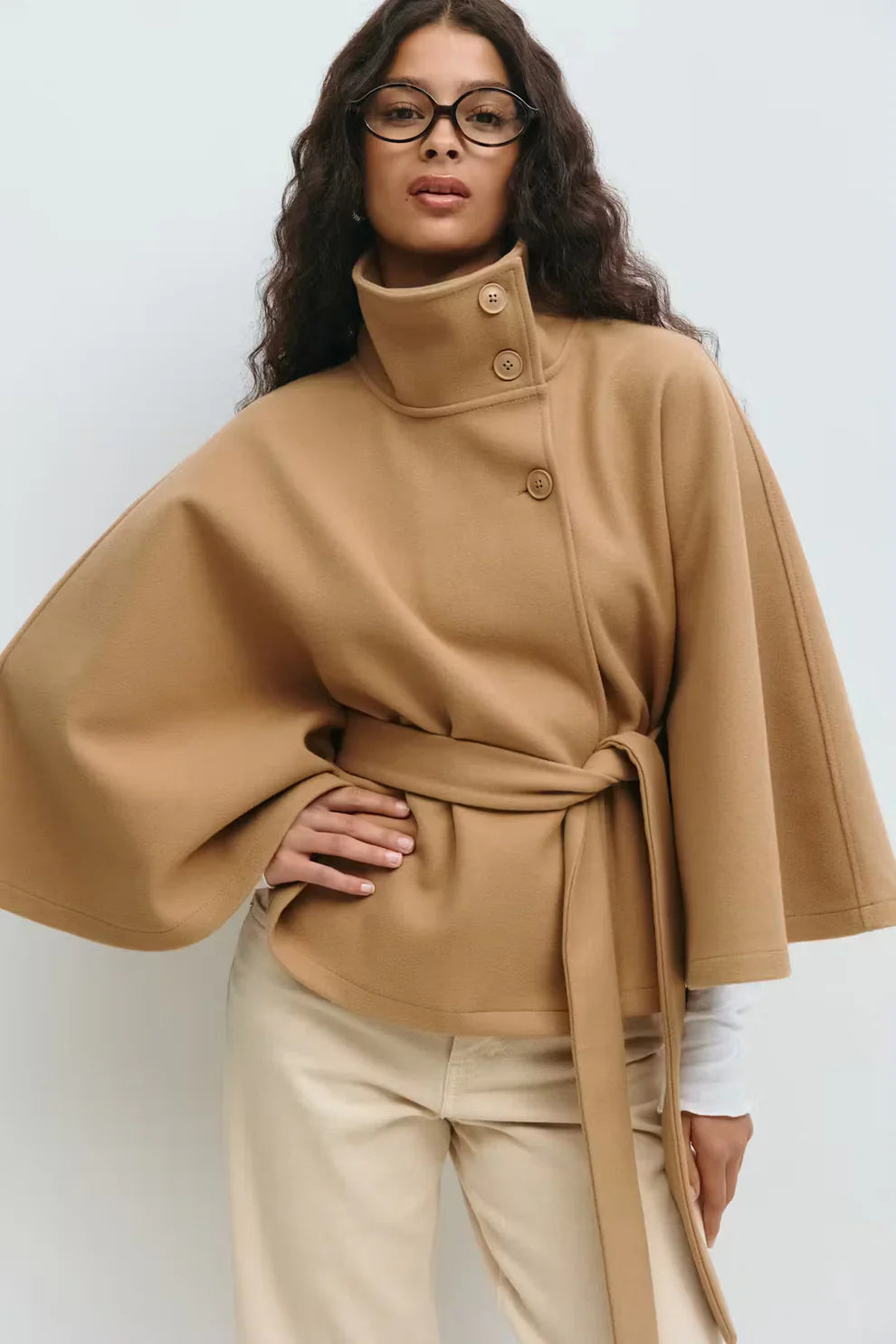 Belt Cape Jacket - Seldom Seen Styles