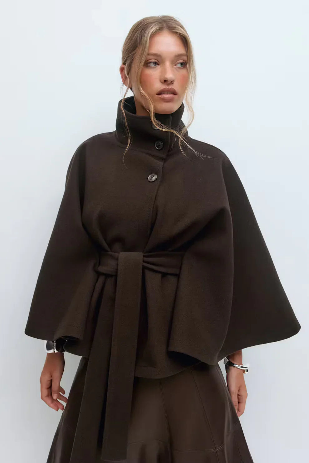 Belt Cape Jacket - Seldom Seen Styles