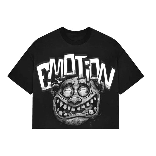 Black “Monster” cropped Tee - Seldom Seen Styles