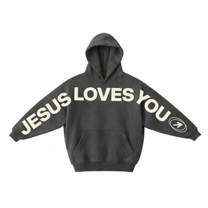 Sweat à capuche Jésus <3 Toi