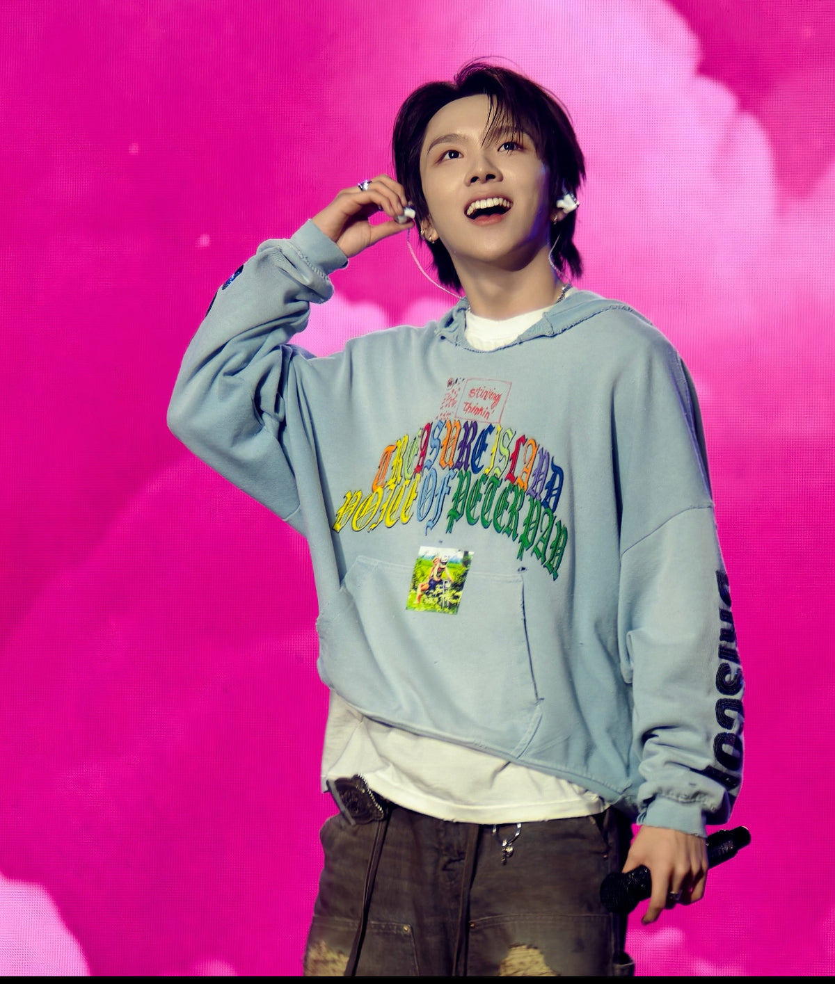 Bobby Driscoll Hoodie - Baby Blue - Seldom Seen Styles