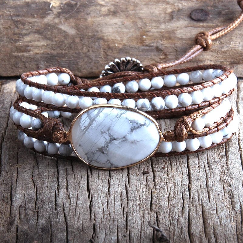 Boho Beaded Stone Wrap Bracelet - Seldom Seen Styles