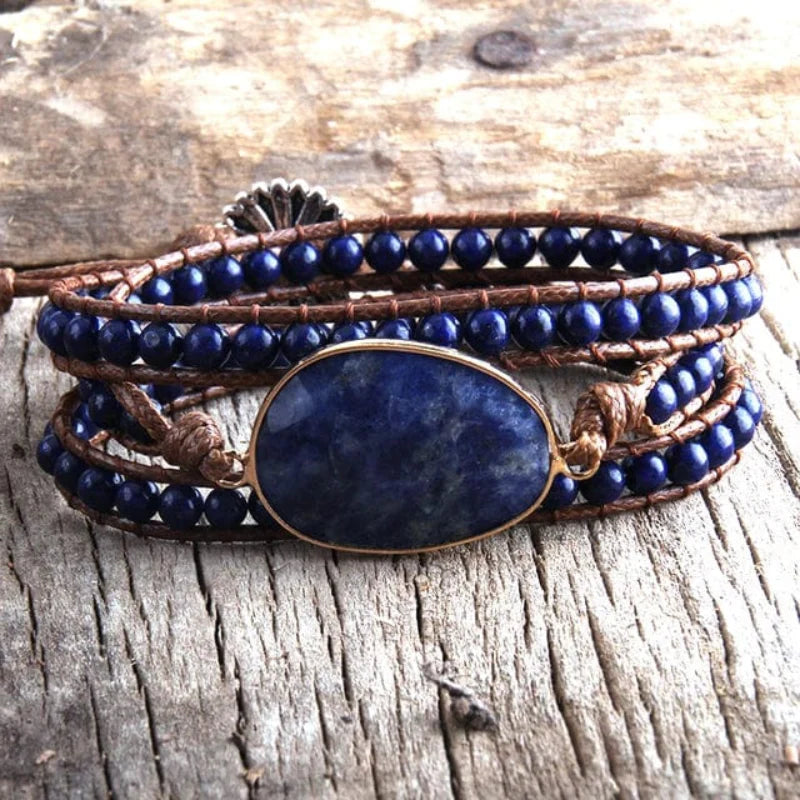 Boho Beaded Stone Wrap Bracelet - Seldom Seen Styles