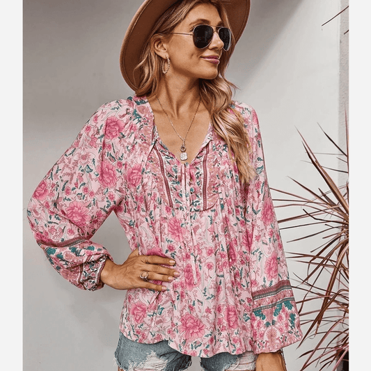 Boho Chic Floral Blouse - Seldom Seen Styles