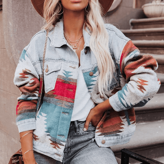 Boho Denim Jacket - Seldom Seen Styles