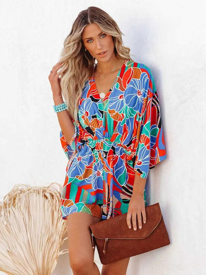 Strampler im Boho-Blumenmuster
