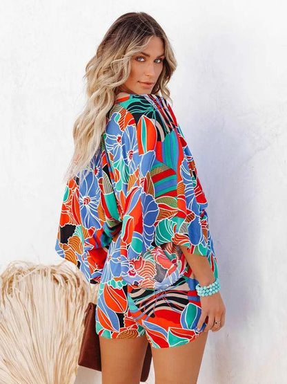 Strampler im Boho-Blumenmuster