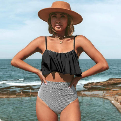 Ensembles de bikini débardeur taille haute bohème