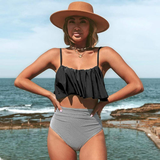 Boho High Waisted Tank Top Bikini Sets - Seldom Seen Styles