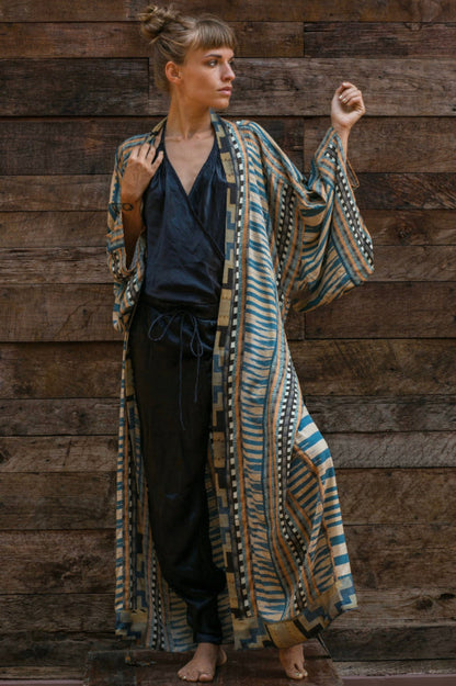 Boho Batik Kimono Bluse
