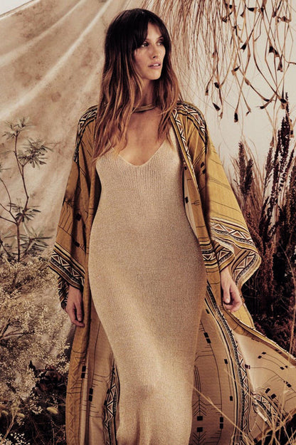 Boho Batik Kimono Bluse