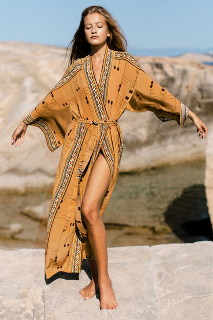 Boho Batik Kimono Bluse