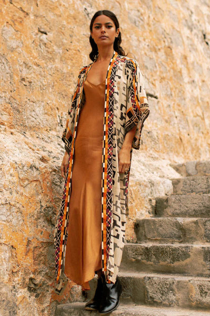 Boho Batik Kimono Bluse