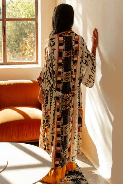 Boho Batik Kimono Bluse