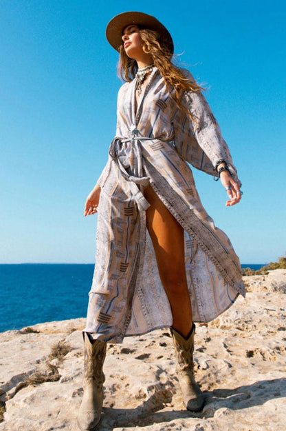 Boho Batik Kimono Bluse