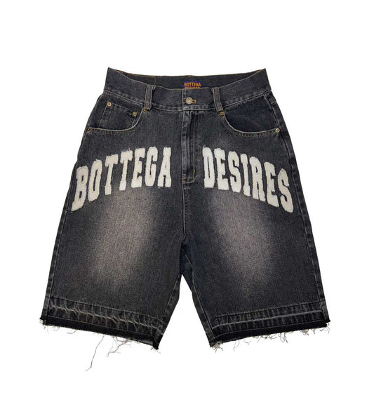 Bottega Desires Denim Shorts Black - Seldom Seen Styles