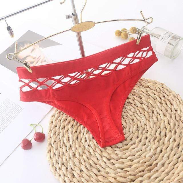 Braguita de talle alto con rejilla-Laurene.es