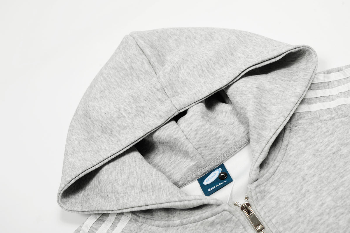 Breathable Hip Hop Stylish Printed Hooded Sweatshirt Color:Gray - Seldom Seen Styles