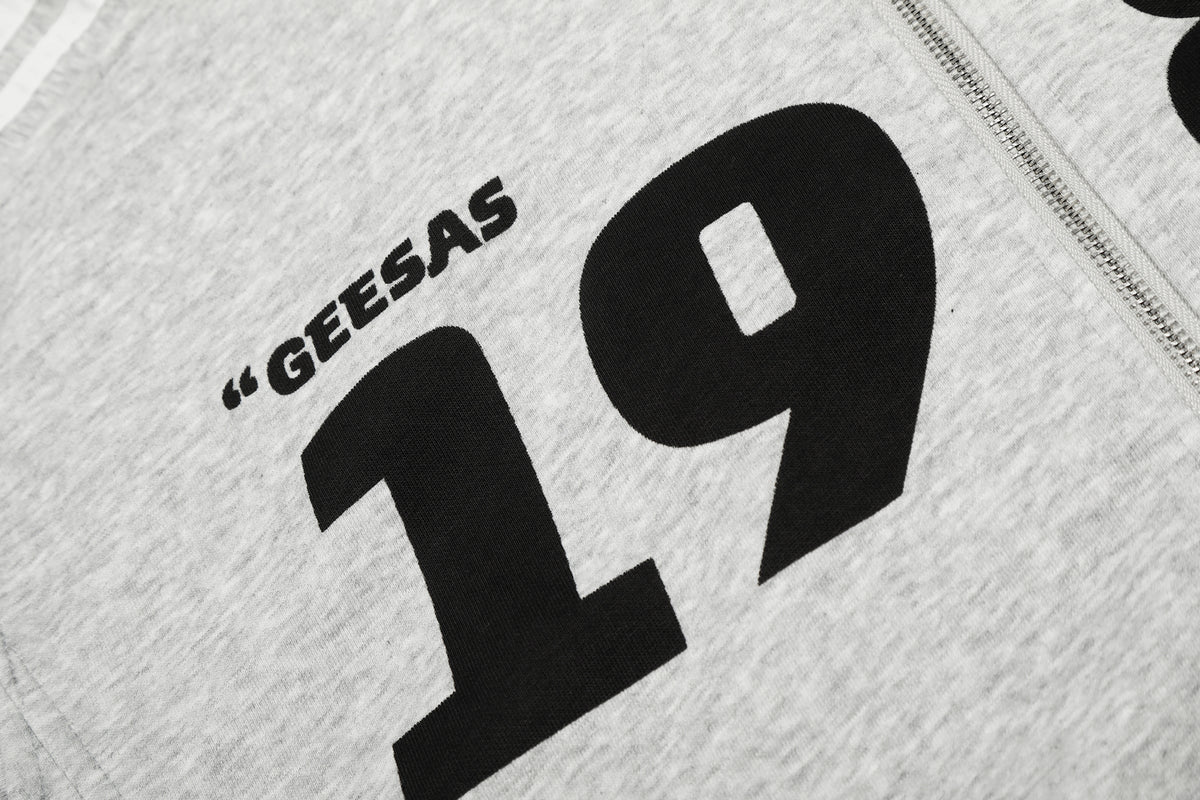 Breathable Hip Hop Stylish Printed Hooded Sweatshirt Color:Gray - Seldom Seen Styles