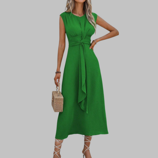 Bridgette™ | Elegant Sleeveless Round Neck Maxi Dress - Seldom Seen Styles