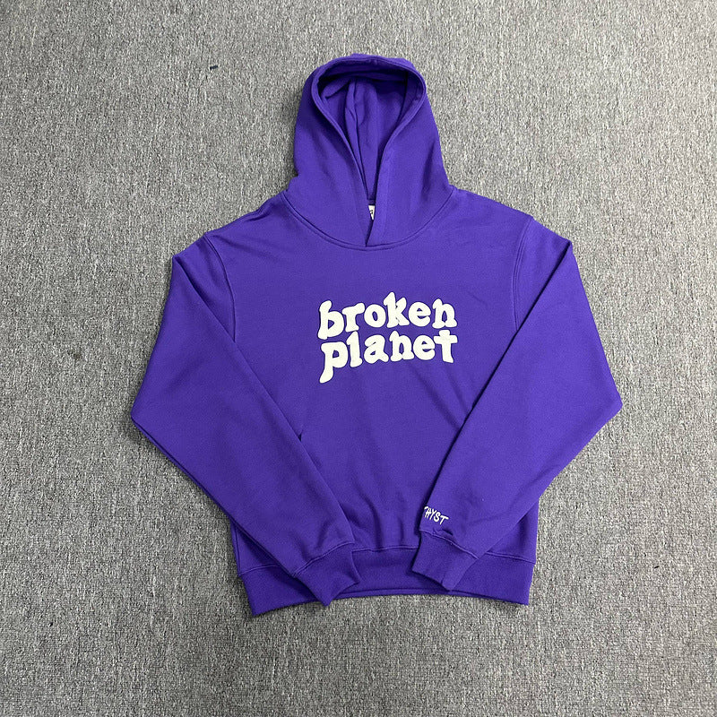 Broken Planet Hoodie and Sweatpants Set Oversized Graphic Tracksuit Streetwear Two Piece Outfit Unisex - Seldom Seen Styles