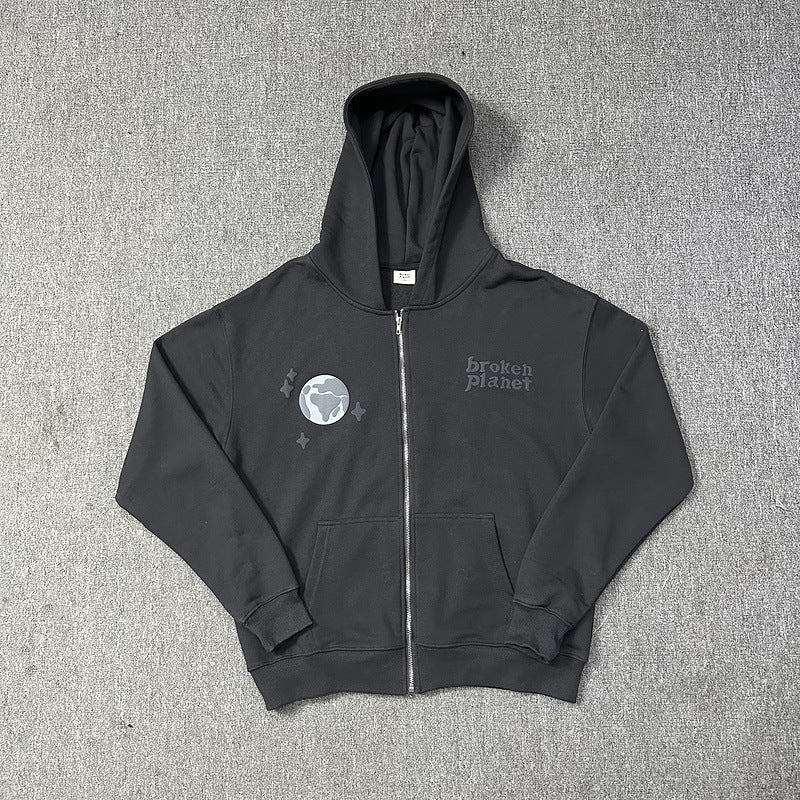 Broken Planet Hoodie and Sweatpants Set Oversized Graphic Tracksuit Streetwear Two Piece Outfit Unisex - Seldom Seen Styles