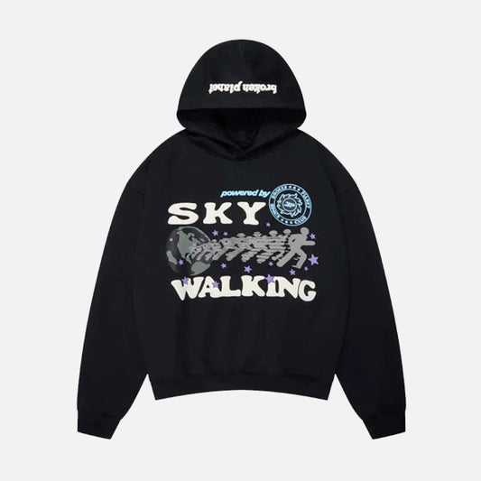 Broken Planet Sky Walking Hoodie - Midnight Black - Seldom Seen Styles