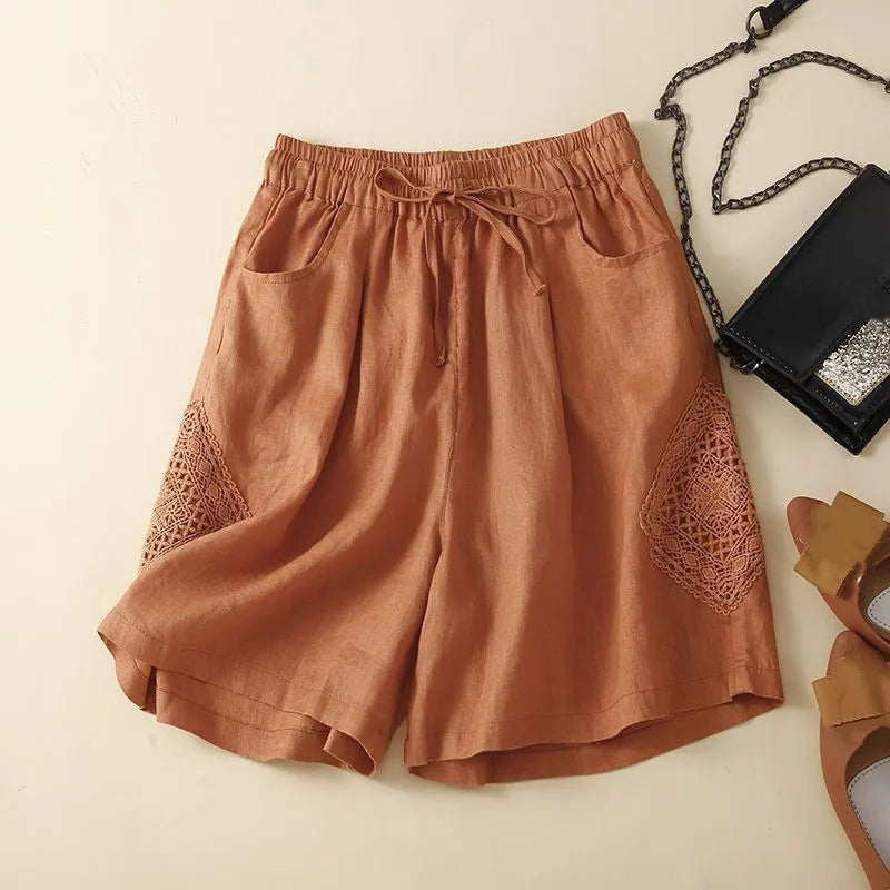 Brynn Linen Ruffle Shorts - Seldom Seen Styles