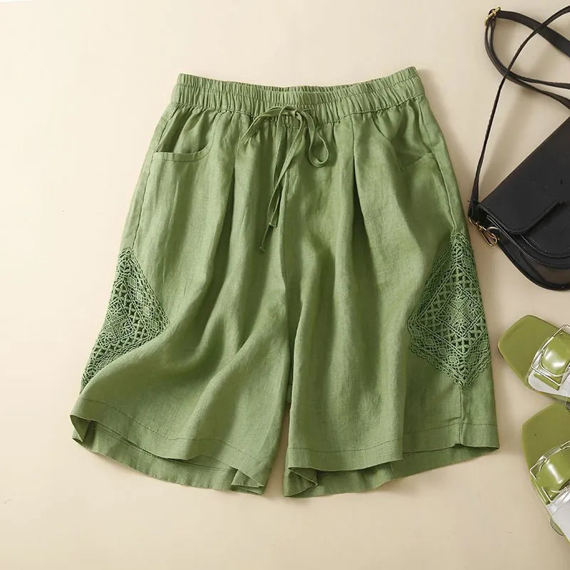Brynn Linen Ruffle Shorts - Seldom Seen Styles