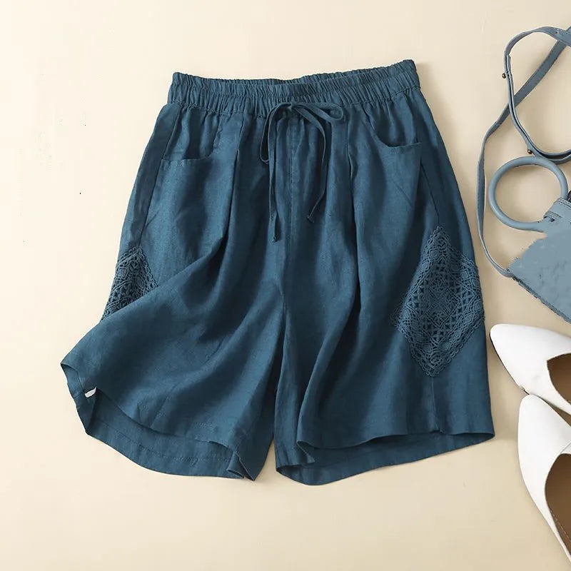 Brynn Linen Ruffle Shorts - Seldom Seen Styles