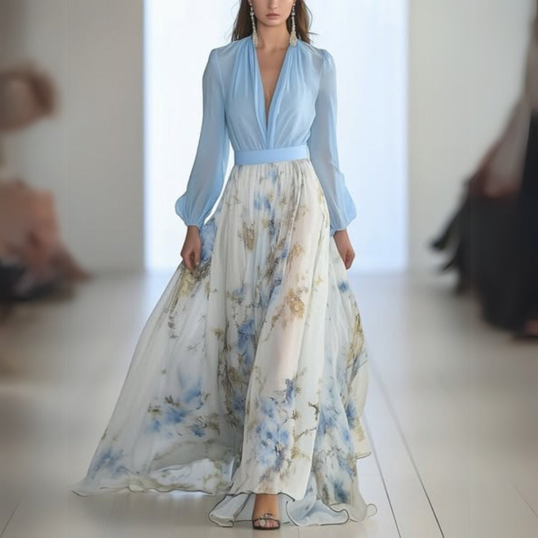 Nancy | Elegant Floral Maxi Dress - Seldom Seen Styles
