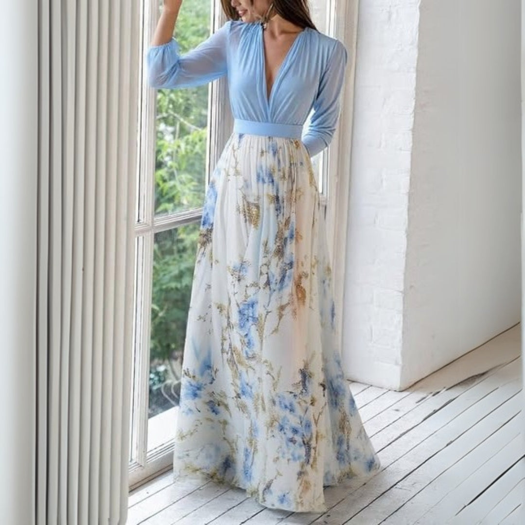 Nancy | Elegant Floral Maxi Dress - Seldom Seen Styles