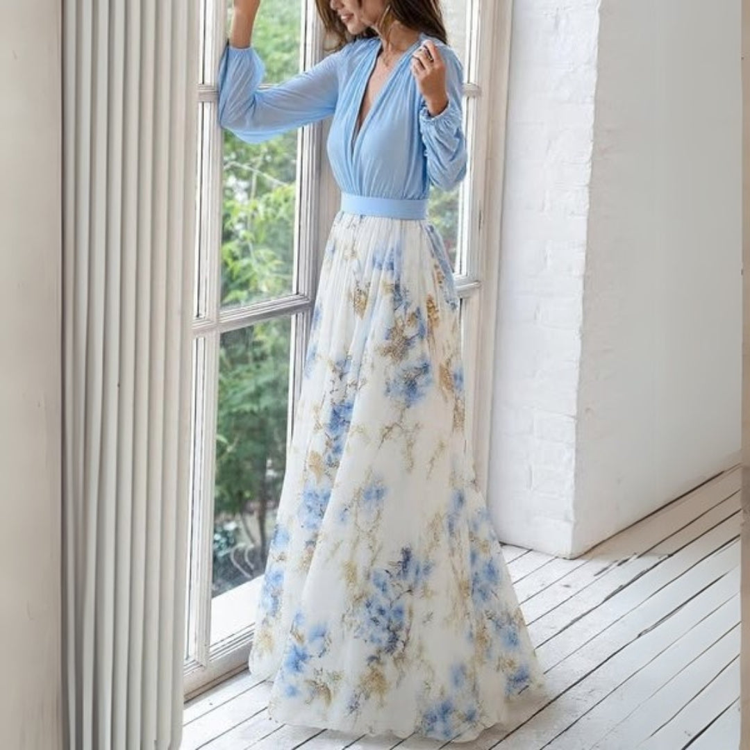 Nancy | Elegant Floral Maxi Dress - Seldom Seen Styles