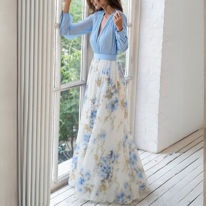 Nancy | Elegant Floral Maxi Dress