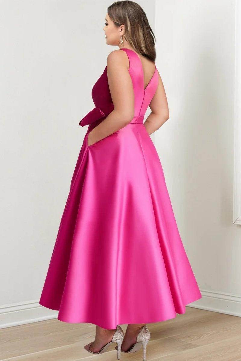 V Neck Sleeveless Ankle-Length Mother Of The Bride Dresses CM0331 - Seldom Seen Styles