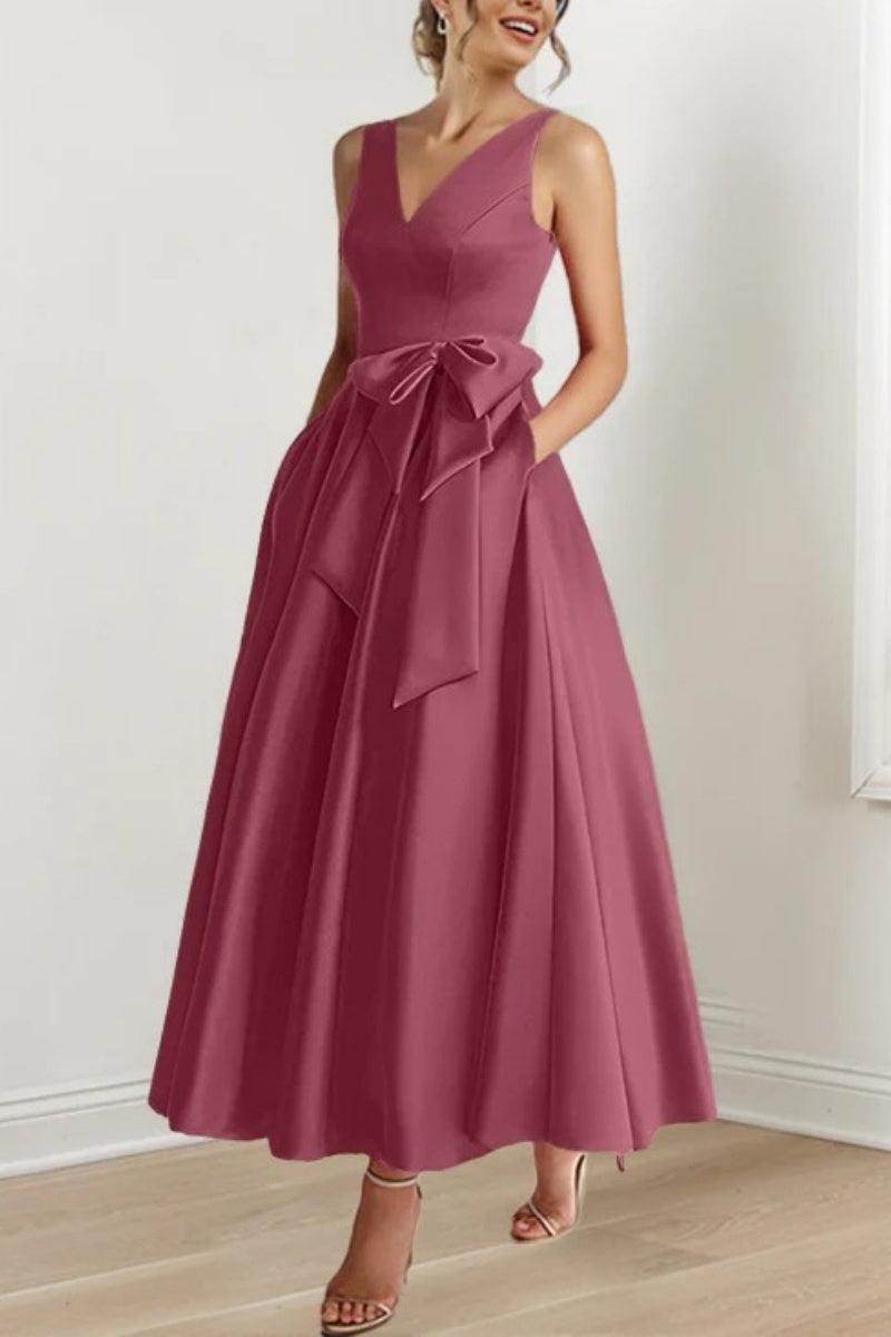 V Neck Sleeveless Ankle-Length Mother Of The Bride Dresses CM0331 - Seldom Seen Styles