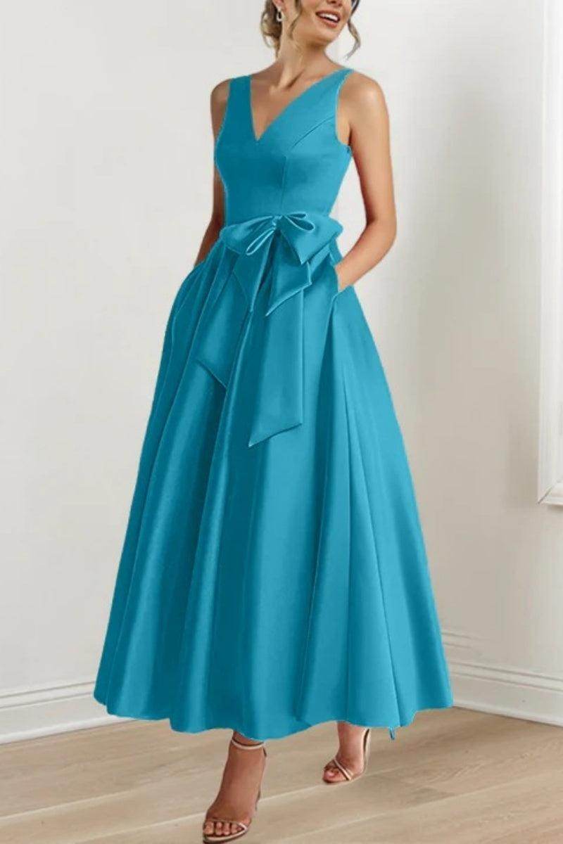 V Neck Sleeveless Ankle-Length Mother Of The Bride Dresses CM0331 - Seldom Seen Styles