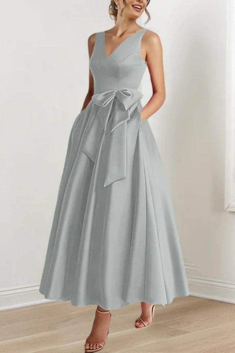 V Neck Sleeveless Ankle-Length Mother Of The Bride Dresses CM0331 - Seldom Seen Styles