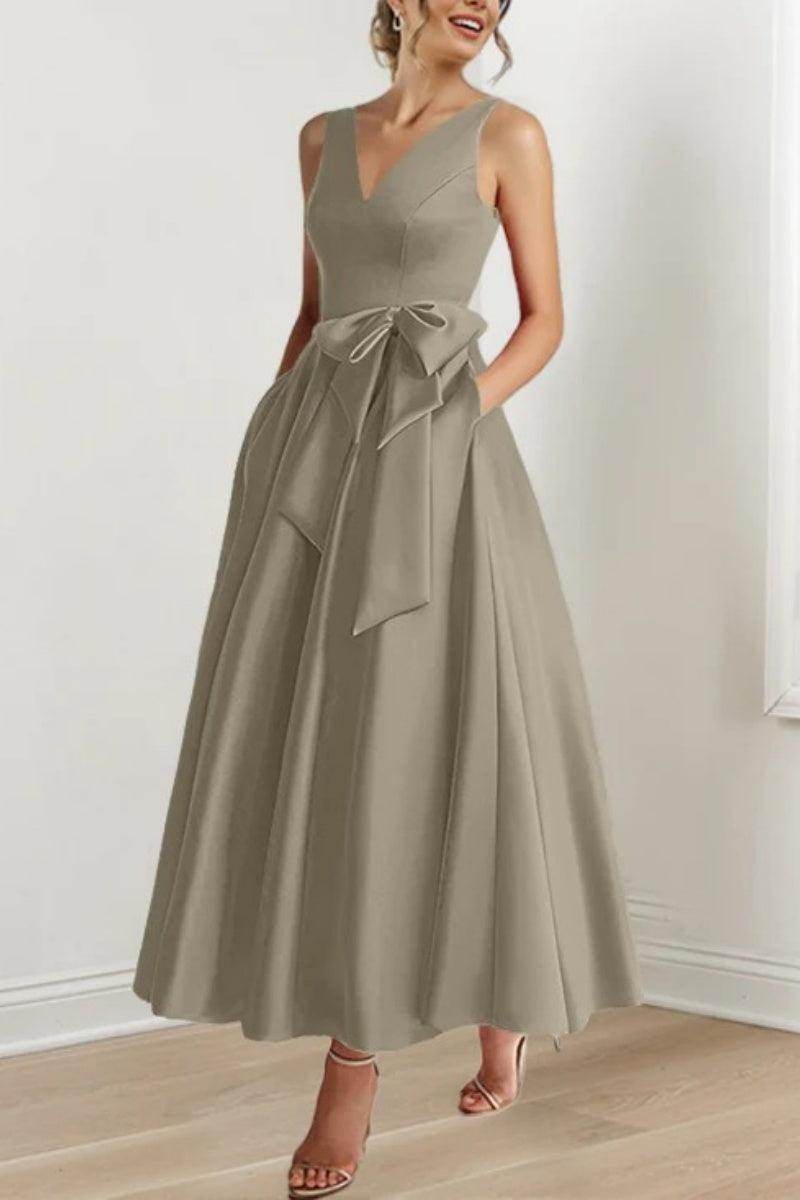 V Neck Sleeveless Ankle-Length Mother Of The Bride Dresses CM0331 - Seldom Seen Styles