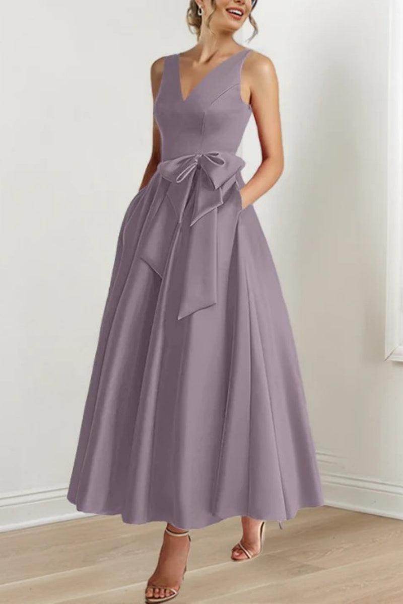 V Neck Sleeveless Ankle-Length Mother Of The Bride Dresses CM0331 - Seldom Seen Styles