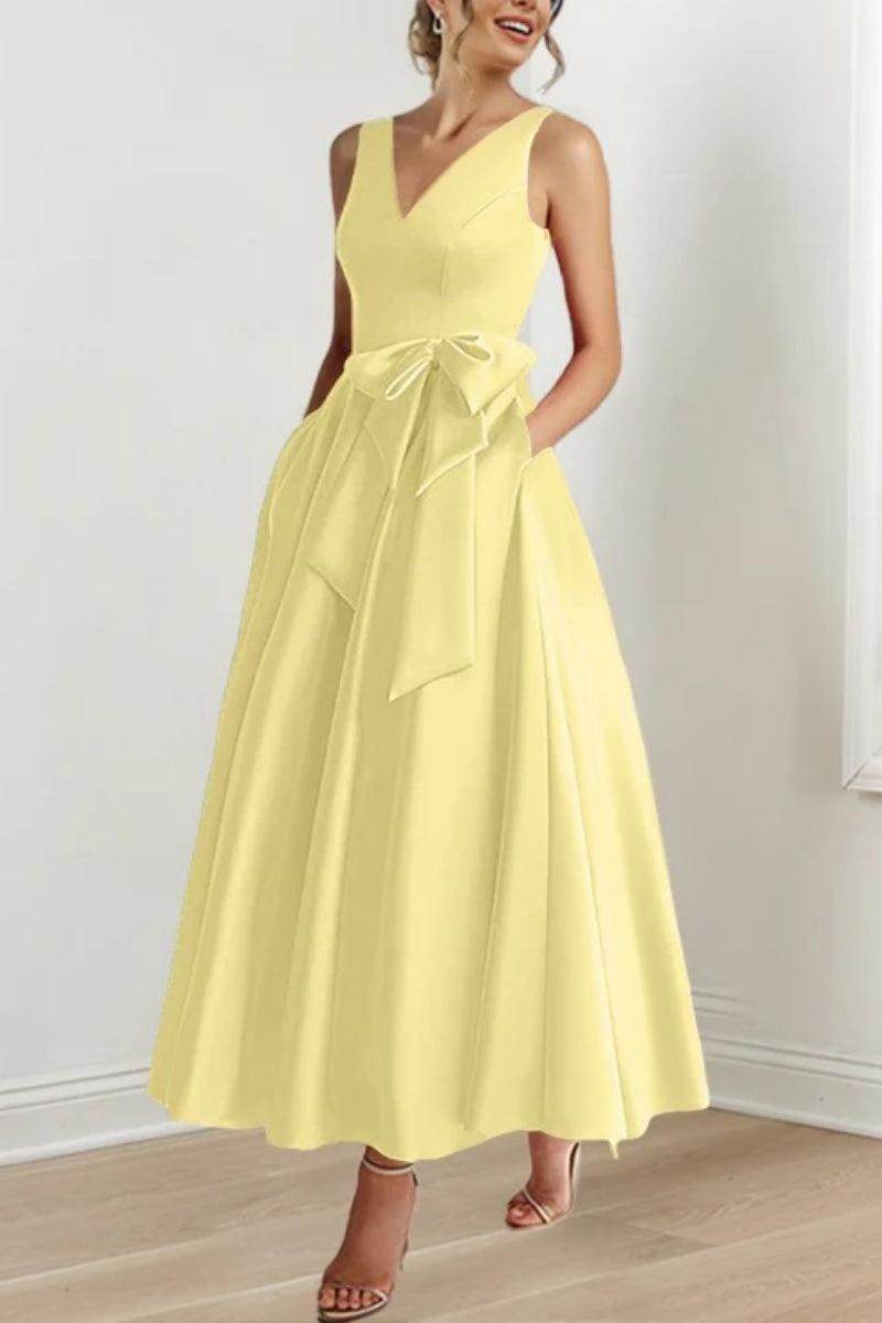 V Neck Sleeveless Ankle-Length Mother Of The Bride Dresses CM0331 - Seldom Seen Styles