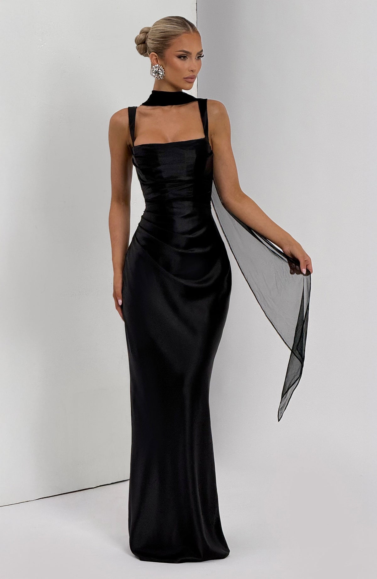 Calanthe Maxi Dress - Black - Seldom Seen Styles